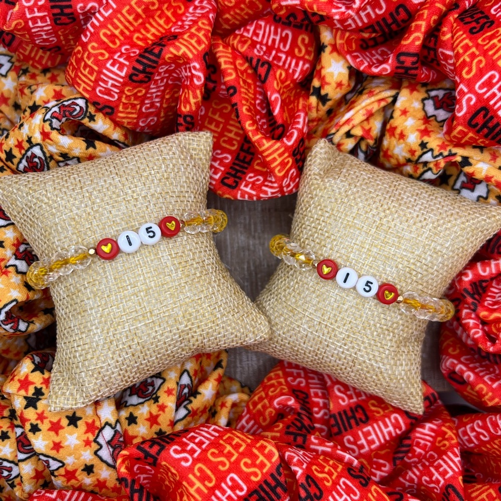 KC Patrick Mahomes Kansas City Chiefs Bracelet #15